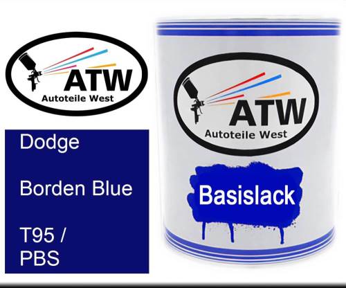 Dodge, Borden Blue, T95 / PBS: 1L Lackdose, von ATW Autoteile West.